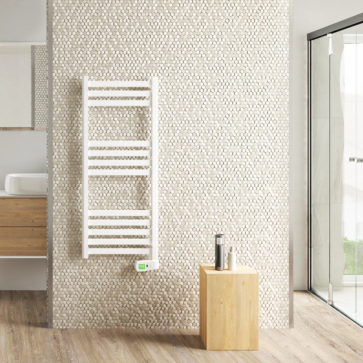 Rointe electric towel rails are easily wall mounted