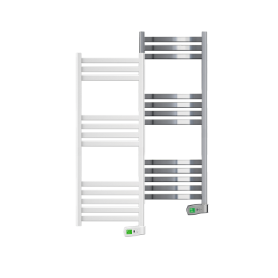 Rointe Kyros 500 W smart timer steel oil filled towel rails in white and chrome